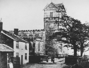 Ill. 5.4.7: St Leonard’s church, viewed from the north, with Church House to the left, c 1888